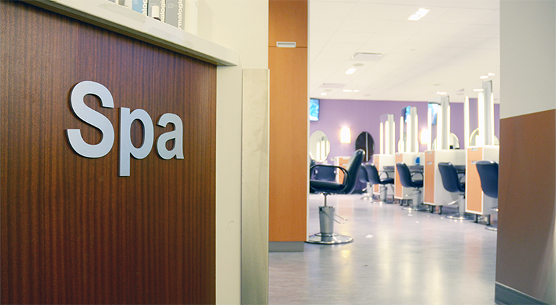 Spa front counter