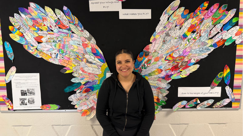 2025 valedictorian on a wing wall