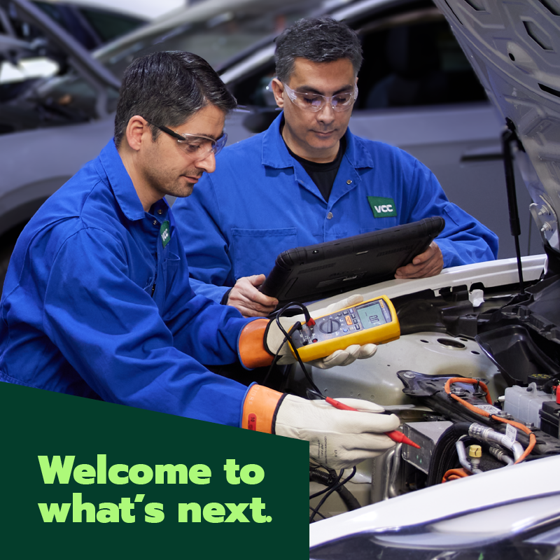 auto students fixing a car