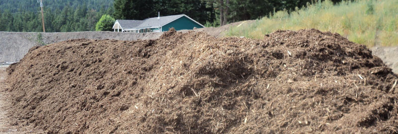 Treated compost at Northwest Organics 
