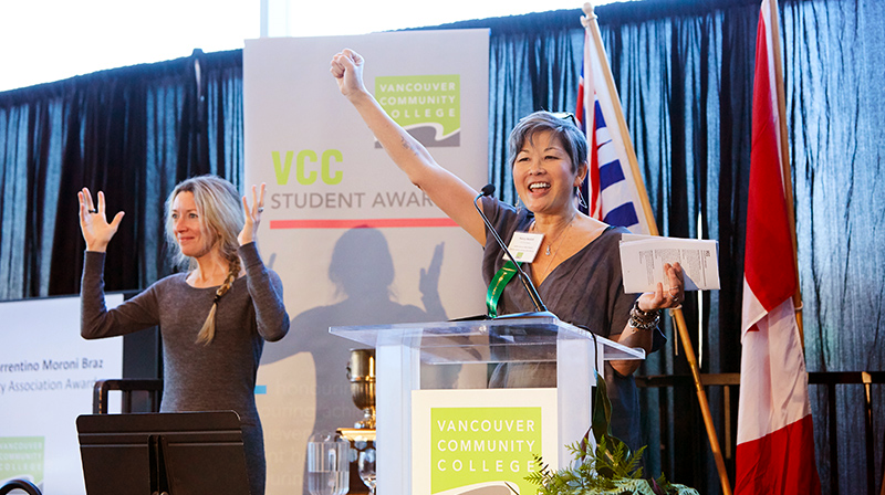 VCC Foundation director Nancy Nesbitt at VCC Student Awards