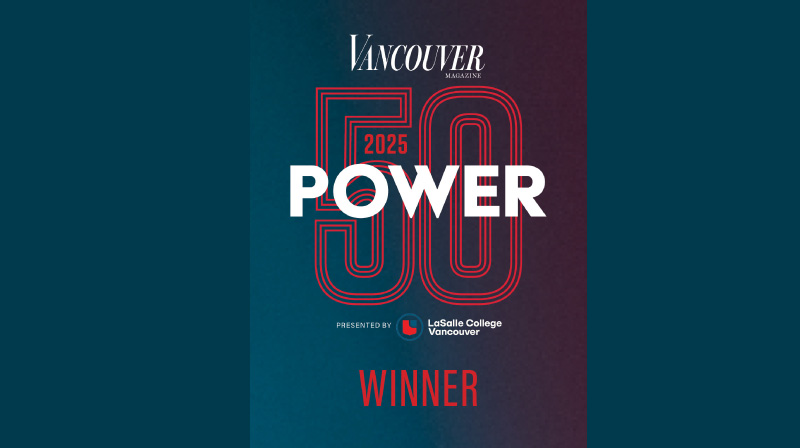 Vancouver magazine power 50 winner